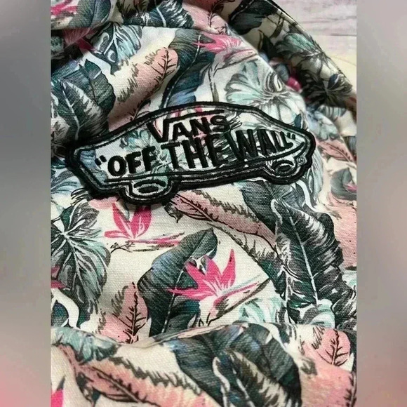 VANS Off The Wall Flower Print Backpack 18x15 - Picture 5 of 9